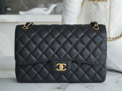 샤넬 가방 블랙 금장 캐비어 34012 Chanel Bag