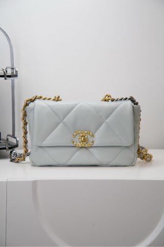 샤넬 26C 토트백 미니 CC로고 블루 34037 Chanel Bag