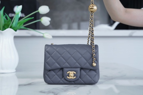 샤넬 23K 호보백 그레이 13x18x7cm 34076 Chanel Bag