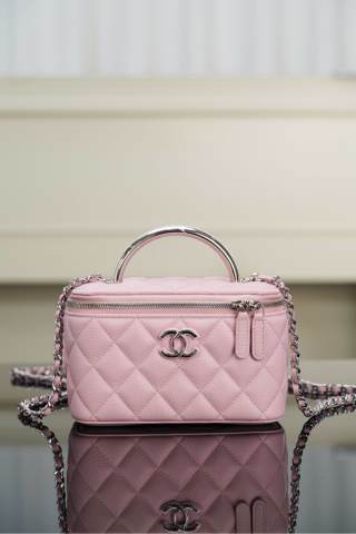 샤넬 25P 박스백 핑크 소가죽 9.5x17x8cm 34128 Chanel Bag