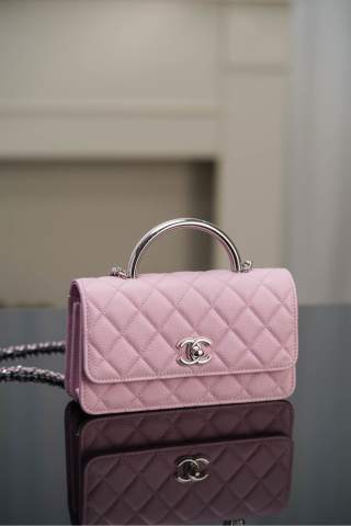 샤넬 25P 체인백 핑크 캐비어 11x18.5x6cm 34134 Chanel Bag