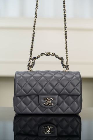 샤넬 23K 클래식 플랩백 CC로고 그레이 13x20x9cm 34141 Chanel Bag