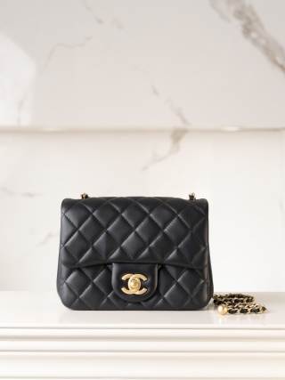 샤넬 24K 클래식 플랩백 블랙 금장 13x18x7cm 34149 Chanel Bag