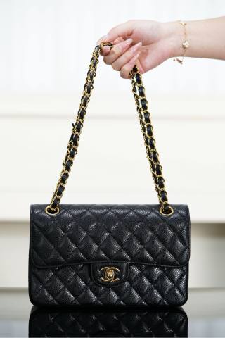 샤넬 클래식 플랩백 미니 블랙 금장 소가죽 14.5x23x6cm 34163 Chanel Bag