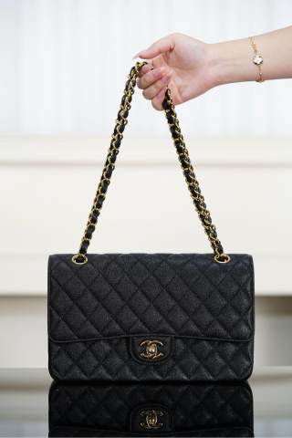 샤넬 클래식 플랩백 블랙 금장 34167 Chanel Bag