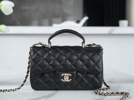샤넬 클래식 플랩백 골드 램스킨 20x13x9cm 34176 Chanel Bag
