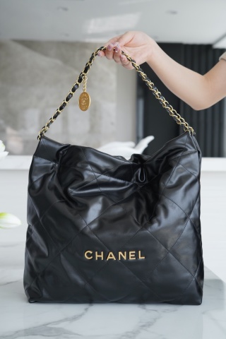 샤넬 드로우스트링백 블랙 금장 39x42x8cm 34190 Chanel Bag