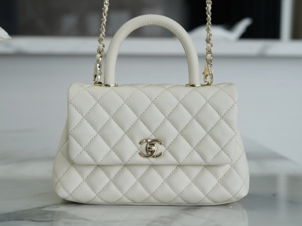 샤넬 코코핸들 미니 CC로고 화이트 34193 Chanel Bag