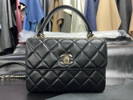 샤넬 가방 블랙 금장 램스킨 34204 Chanel Bag