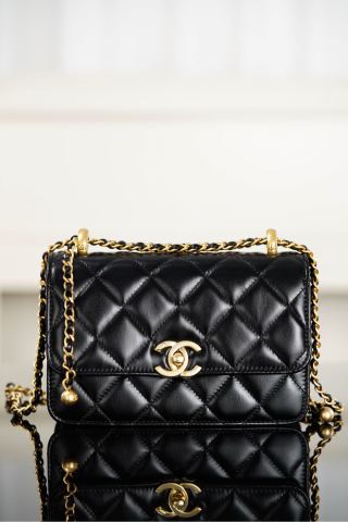 샤넬 가방 블랙 소가죽 12x19x8cm 34215 Chanel Bag
