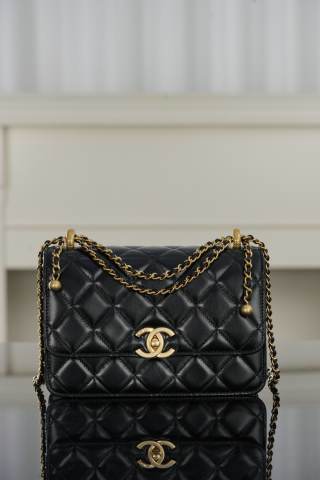 샤넬 가방 블랙 소가죽 14.5x22x8cm 34217 Chanel Bag