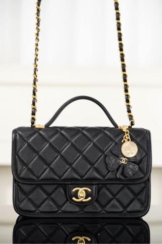 샤넬 25B 메신저백 CC로고 블랙 금장 25x16.5x8.5cm 34224 Chanel Bag