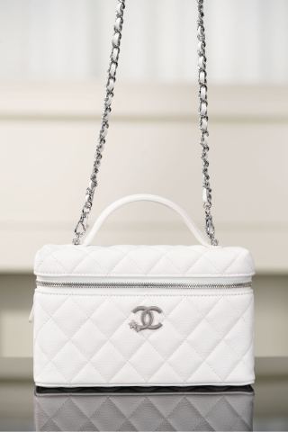 샤넬 25B 체인백 실버 캐비어 17x19.5x5cm 34228 Chanel Bag