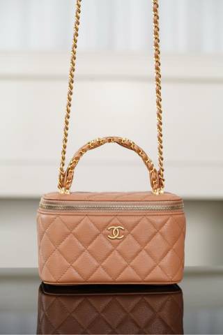 샤넬 25B 베니티백 CC로고 카라멜 17x9.5x8cm 34233 Chanel Bag