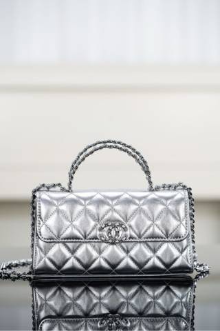 샤넬 플랩백 가로형 실버 18x10x4.5cm 34237 Chanel Bag
