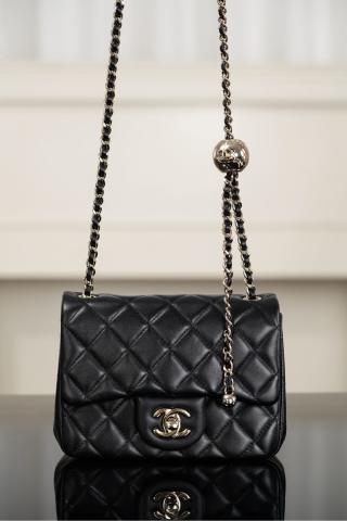 샤넬 25K 클래식 플랩백 블랙 금장 램스킨 13x18x7cm 34288 Chanel Bag