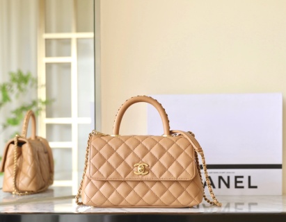 샤넬 스몰 코코핸들 카라멜 소가죽 C-012 14x24x10cm 가방 34344 Chanel Bag