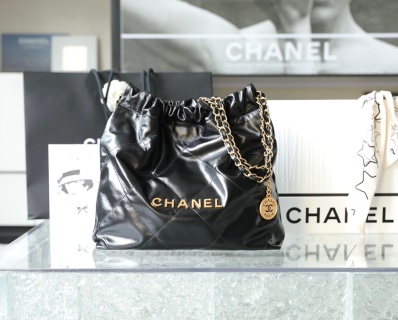 샤넬 스몰 쇼핑백 블랙 골드 35x37x7cm 가방 34349 Chanel Bag
