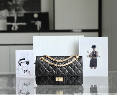 샤넬 미디움 체인백 블랙 소가죽 램스킨 16x24x7.5cm 가방 34363 Chanel Bag
