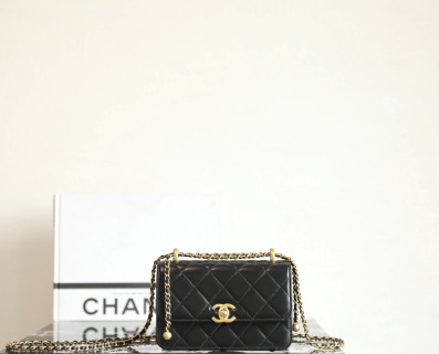 샤넬 봄여름 스몰 플랩백 블랙 카프스킨 소가죽 12x19x8cm 가방 34368 Chanel Bag
