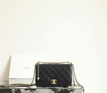 샤넬 봄여름 체인백 블랙 골드 카프스킨 소가죽 C-811 12x19.3x3.5cm 가방 34370 Chanel Bag