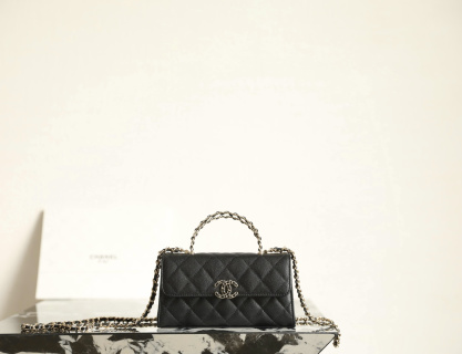 샤넬 봄여름 미니 켈리백 블랙 그레인 가죽 10x18x4.5cm 가방 34372 Chanel Bag