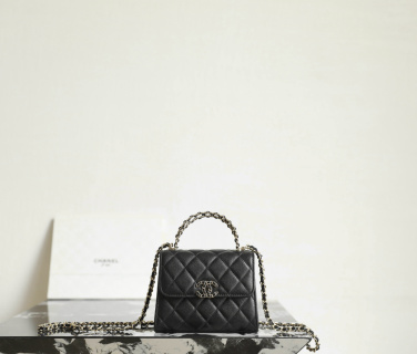 샤넬 봄여름 미니 켈리백 블랙 그레인 가죽 11.5x14.5x5.5cm 가방 34373 Chanel Bag