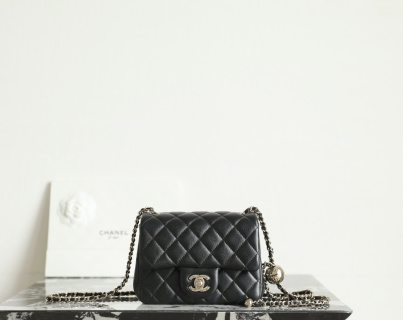 샤넬 플랩백 블랙 카프스킨 소가죽 13x18x7cm 가방 34409 Chanel Bag