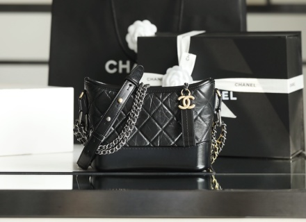 샤넬 스몰 호보백 블랙 소가죽 15x20x8cm 가방 34416 Chanel Bag