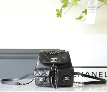 샤넬 메티에다르 스몰 백팩 블랙 카프스킨 소가죽 C-541 17.5x16.5x10cm 가방 34433 Chanel Bag
