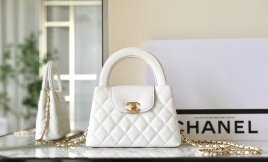 샤넬 라지 켈리백 화이트 C-521 13x19x7cm 가방 34455 Chanel Bag