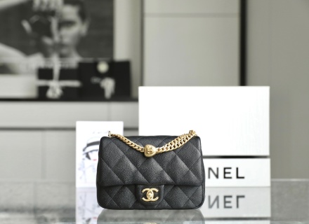 샤넬 미니 플랩백 블랙 카프스킨 소가죽 20x14x8cm 가방 34457 Chanel Bag