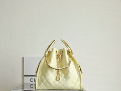 샤넬 25B 미디움 가방 옐로우 소가죽 C-502 40x30x15cm 34473 Chanel Bag
