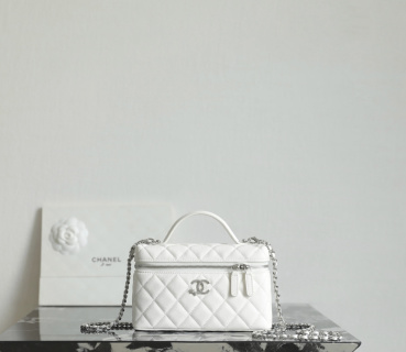 샤넬 25B 박스백 화이트 소가죽 17x19.5x5cm 가방 34497 Chanel Bag