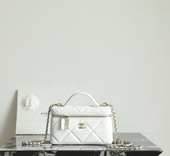 샤넬 체인백 화이트 소가죽 17x19.5x5cm 가방 34499 Chanel Bag
