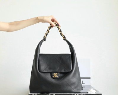 샤넬 미디움 가방 블랙 카프스킨 소가죽 C-891 35x47x9cm 34532 Chanel Bag