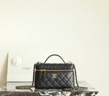 샤넬 26C 박스백 블랙 골드 소가죽 그레인 가죽 C-811 17x19.5x5cm 가방 34541 Chanel Bag