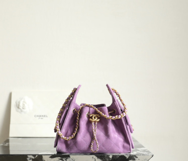 샤넬 26C 미니 숄더백 퍼플 스웨이드 C-551 20x22x12.5cm 가방 34555 Chanel Bag