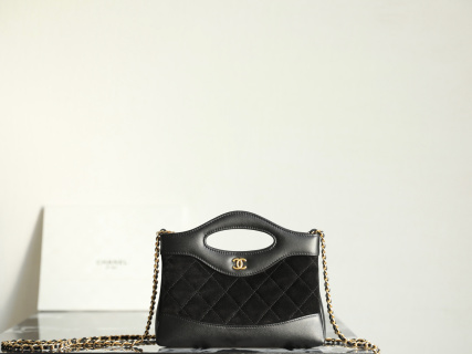 샤넬 봄여름 미니 가방 블랙 램스킨 스웨이드 C-501 20x17.5x3.5cm 34564 Chanel Bag