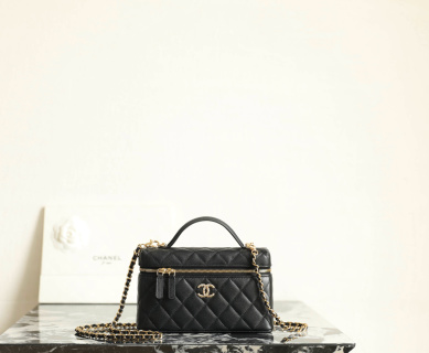 샤넬 26P 박스백 블랙 골드 소가죽 그레인 가죽 C-811 17x19.5x5cm 가방 34575 Chanel Bag