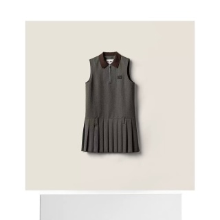미우미우 여성 로고 폴로 카라 원피스 레플리카 34848 Miu Miu Women Dress