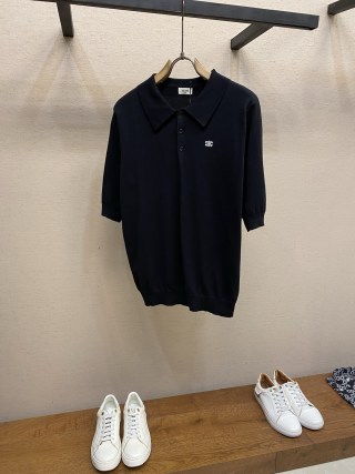 셀린느 자수 코튼 폴로셔츠 38076 Celine T Shirt