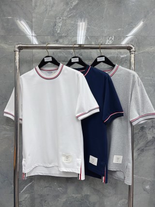 톰브라운 여성 프린트 스트라이프 크루넥 반팔 티셔츠 레플리카 40539 Thom Browne Women T Shirt