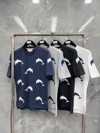 톰브라운 코튼 라운드넥 반팔 티셔츠 40549 Thom Browne T Shirt