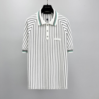 루이비통 2026SS 스트라이프 코튼 라운드넥 폴로셔츠 남성 41220 Louis Vuitton T Shirt