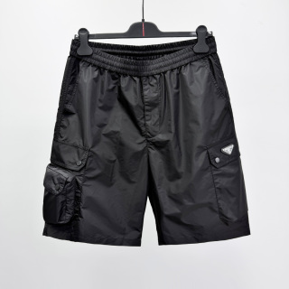 프라다 Re-Nylon 로고 집업 반바지 남성 41248 Prada Shorts