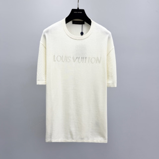 루이비통 2026FW 프린트 코튼 캐시미어 반팔 티셔츠 41295 Louis Vuitton T Shirt