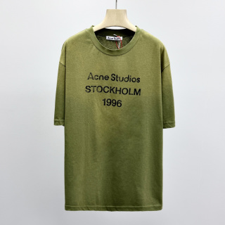 아크네 스튜디오 로고 프린트 코튼 반팔 티셔츠 41361 Acne Studios T Shirt