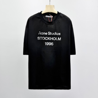 아크네 스튜디오 로고 프린트 코튼 반팔 티셔츠 41362 Acne Studios T Shirt