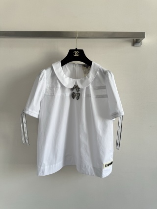 샤넬 여성 리본 반팔 셔츠 레플리카 41423 Chanel Women T Shirt